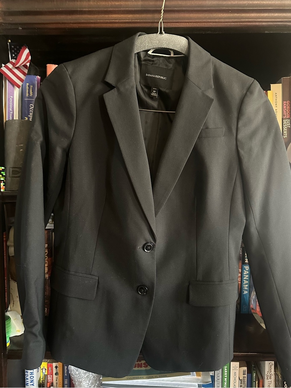 Banana Republic black jacket size 8 Petite EUC